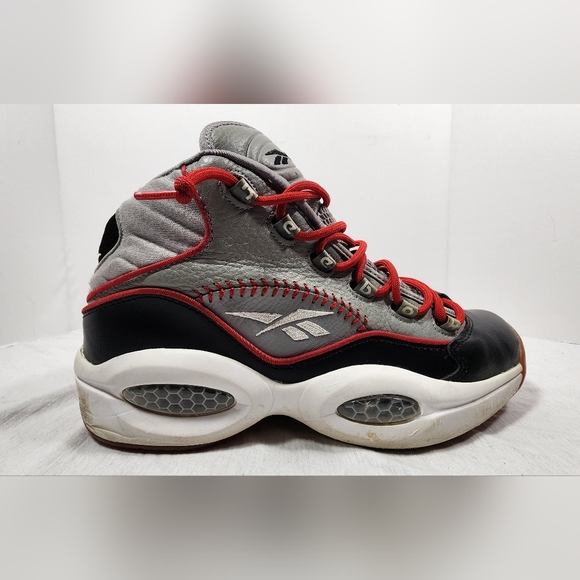 REEBOK QUESTION MID ALLEN IVERSON PRACTICE RANT SHOE SIZE 11, MENS GRAY 2016 - Picture 5 of 16